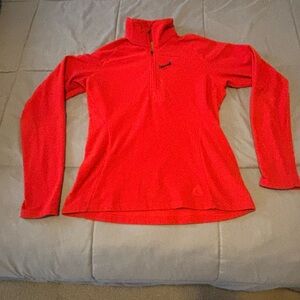 Eddie Bauer Red 1/4 zip Ascent fleece